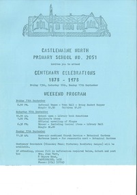 Document, Castlemaine North Primary School 100 year celebrations