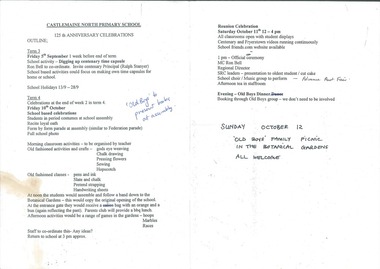 Document, 125 Years of Castlemaine North Primary School