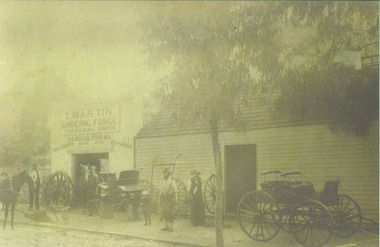 Photograph, T. Martin Shoeing Forge and General Smith