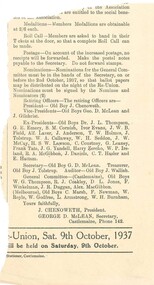 Document, Circular 1937