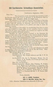 Document, Circular 1919
