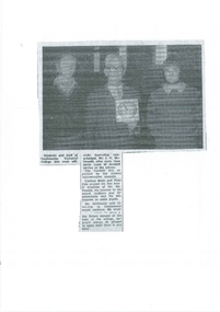 Newspaper Clipping, Farewell Mr. I. G. McDonald