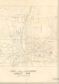 Map, Locality of Castlemaine