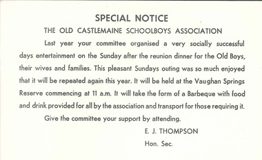 Document, Sunday Entertainment Vaughan Springs