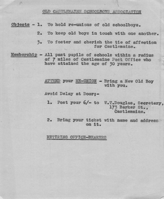 Document, Objects and Membership Requirements