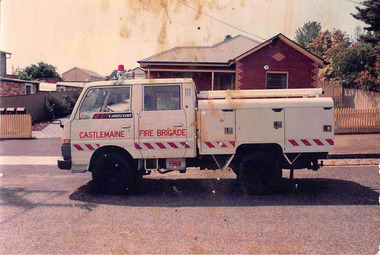 Photograph, Castlemaine Fire Brigade Appliance Circa 1990