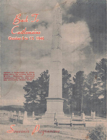 Magazine, Back to Castlemaine October 5 to 13, 1946