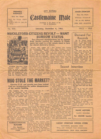 Flyer, Castlemaine Male - 4 December 1965, 4 December 1965