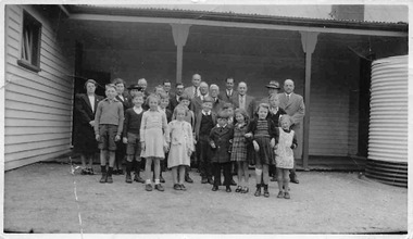 Photograph, At Fryerstown School 10/10/1949