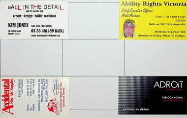 Unions, business and other cards, Various