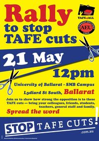 Save TAFE Rally: Federation University SMB Campus, 2013