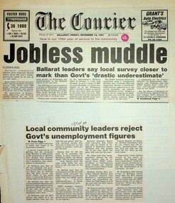 Scrapbook: Ballarat Trades Hall newspaper clippings 1988-1996, The Courier