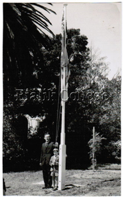 Photograph (item) - Raising the Flag at Shakespeare Grove Opening Ceremony, 1962