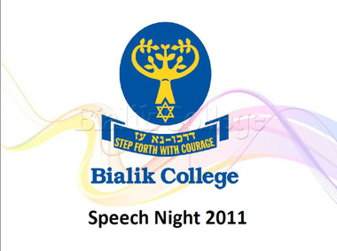 Document (item) - Speech Night Powerpoint presentation, 2011, 2011