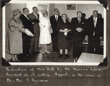 Photograph (item) - Dedication of Main Hall, Carlton, 1940s, 1942