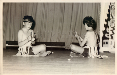 Photograph - Students with clap sticks, Shakespeare Grove, 1960s, 1960s