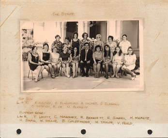 Photograph (item) - Staff, 1960s, 1960s
