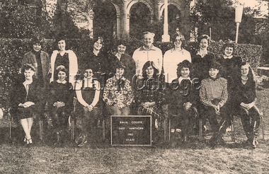 Photograph, Staff, Hawthorn campus, 1982, 1982