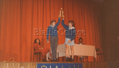 Photograph (item) - Sports Cup presentation, c. 1980s, 1980s
