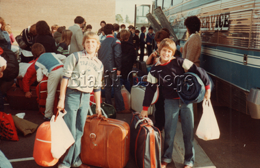 Photograph (item) - Students on school camp, c. 1980s, c. 1980s