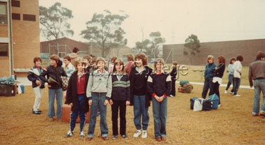 Photograph (item) - School camp students, c. 1980s, c. 1980s