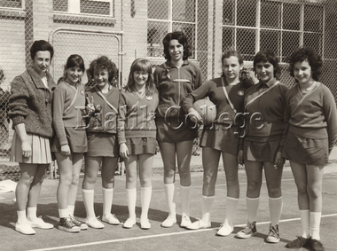 Photograph (Item) - Girls basketball (netball) team, c. 1970s, c. 1970s