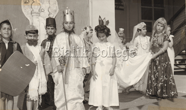 Photograph (Item) - Students in costume for Purim, 1968, 1968
