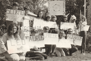 Photograph (Item) - Students holding posters, c. 1970s, c.1970s