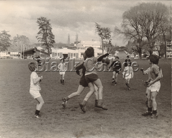 Photograph (Item) - Students playing football, 1974, 1974