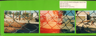 Poster (Item) - Poster of ELC students' visit to the Bialik building site, 1998