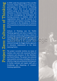 Exhibition Panel, 70th Anniversary: Project Zero, 2012