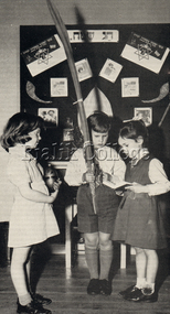 Photograph (item) - Students celebrating Succot at Shakespeare Grove, c. 1963-1964, c. 1963-1964