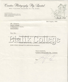 Mixed media (Item) - 4 Shakespeare Grove, Hawthorn, 1965, 1965