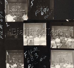 Photographs, Photo proofs from a student performance, 1966