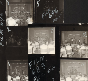 Photograph - Photo proofs from a student performance, 1966, 1966