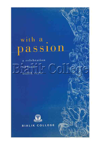 Book, 'With a Passion: a celebration of food Bialik style'