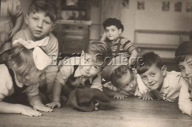 Photograph (item) - Kindergarten students in a classroom, early 1950s, c. 1950s