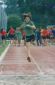 Photograph, Student competing in the long jump at a House Sports Day, c. 2000s, c. 2000s