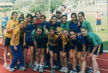Photograph (item) - Students and teacher at a House Sports Day, c. 2000s, c. 2000s