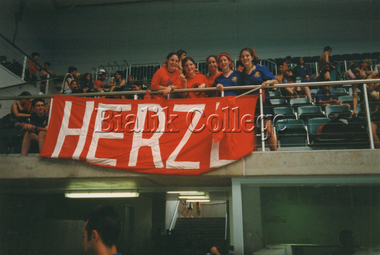 Photograph (item) - Students cheering at a House Swimming day, c. 2000s, c. 2000s