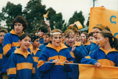 Photograph, Students cheering at a House Sports day, c. 2000s
