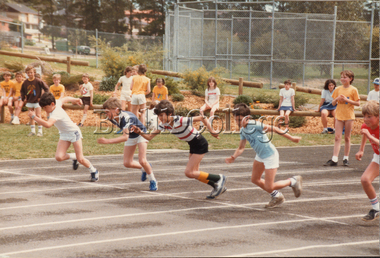 Photograph, Running race, interschool sports, 1985