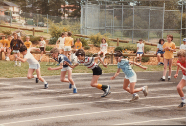Photograph, Running race, interschool sports, 1985, 1985