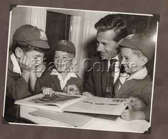 Photograph, Headmaster Chowers with students, 1964, 1964