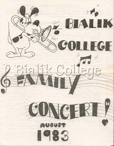 Document (item) - Family concert program, 1983