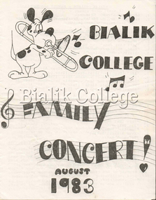 Document (item) - Family concert program, 1983, 1983