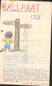 Document (item) - Student report, Ballarat camp, 1978
