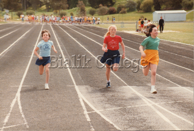 Photograph, Running race, interschool sports, 1985, 1985