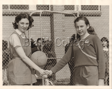 Photograph, Basketball captains of Bialik and Beth Rivkah, 1971