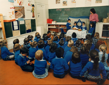 Photograph (item) - Kaballat Shabbat, Grade 1D, c. 1980s, c.1980s